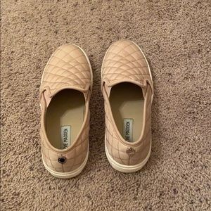 blush pink steve madden slip on shoes